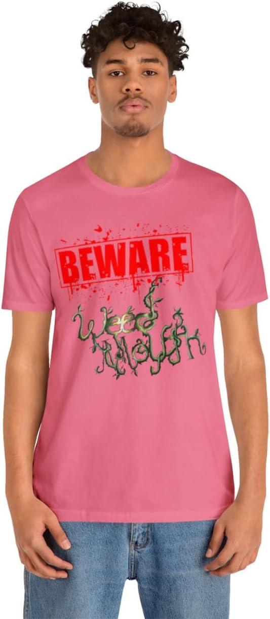 imageWeed Mouth Neighborhood Nuisance Unisex Jersey Short Sleeve TeeCharity Pink