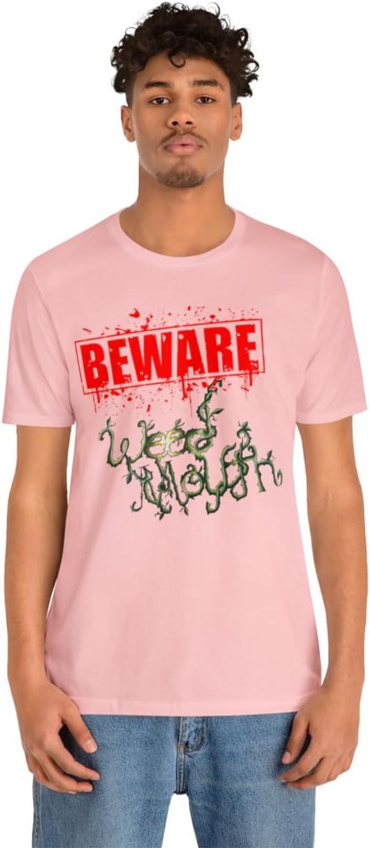imageWeed Mouth Neighborhood Nuisance Unisex Jersey Short Sleeve TeePink