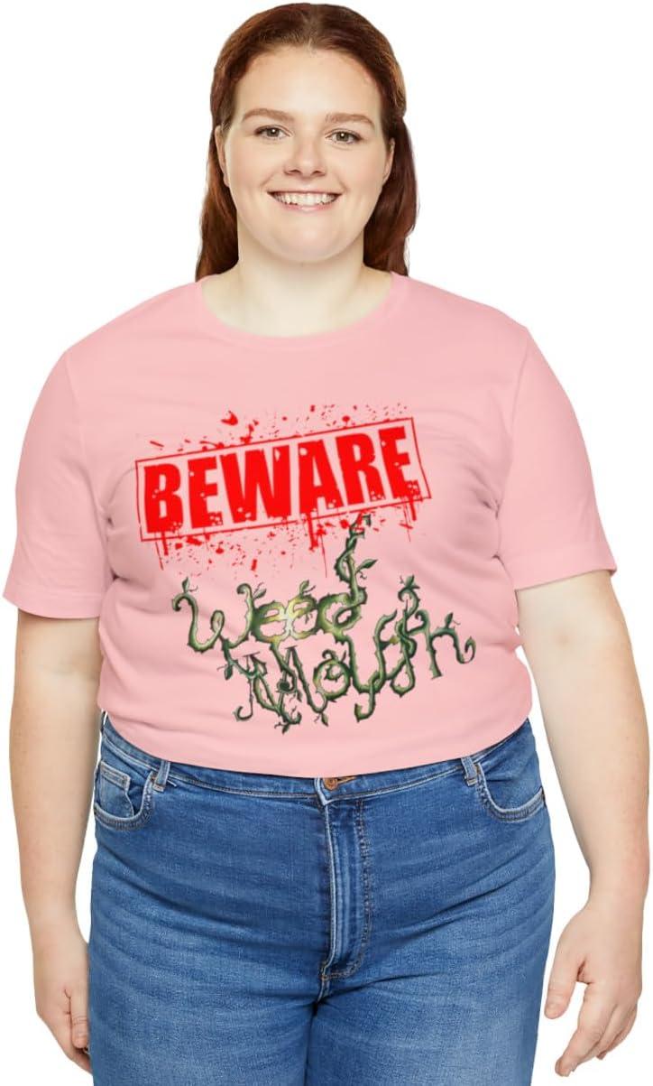 imageWeed Mouth Neighborhood Nuisance Unisex Jersey Short Sleeve TeePink