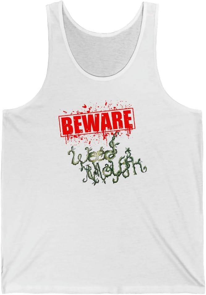 imageWeed Mouth Unisex Jersey TankWhite