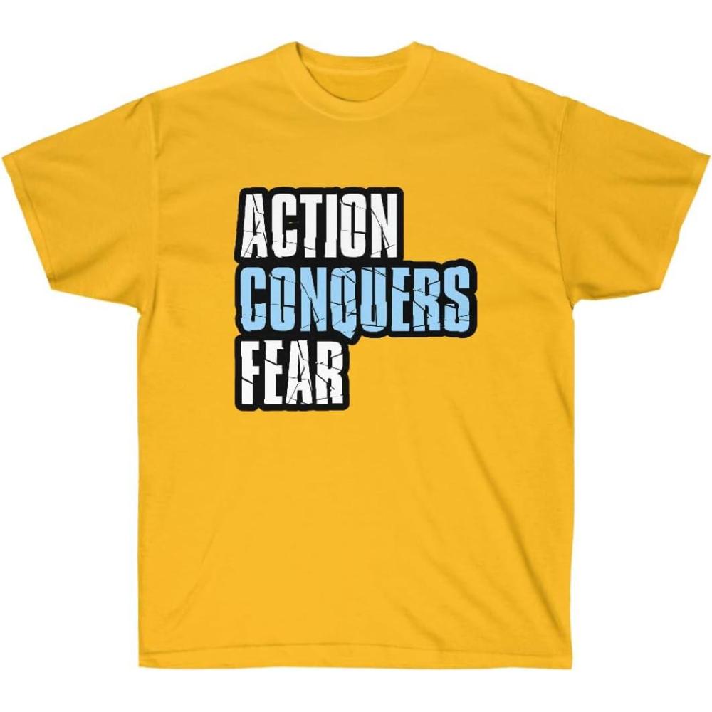 imageAction Conquers Fear TShirtGold