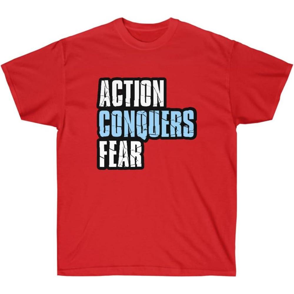 imageAction Conquers Fear TShirtRed