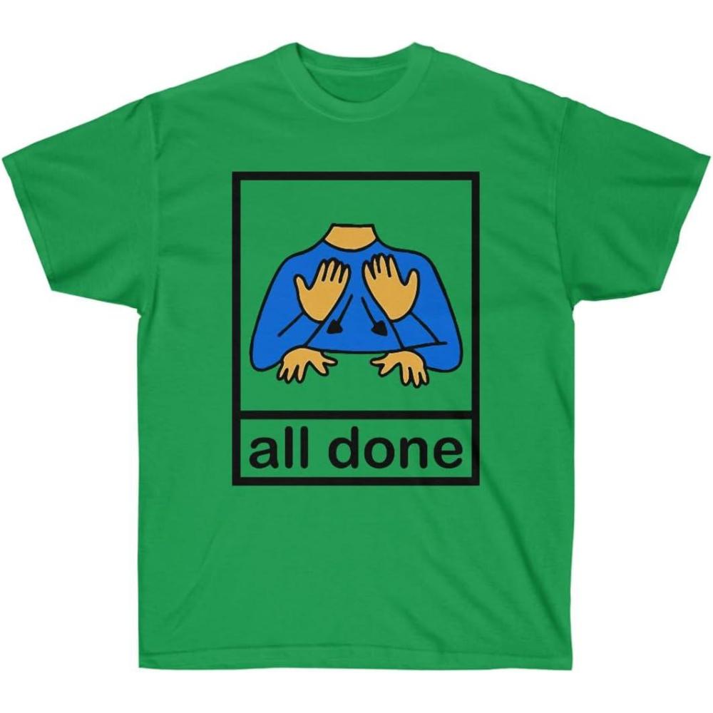 imageAll Done Pecs Picture TShirtIrish Green