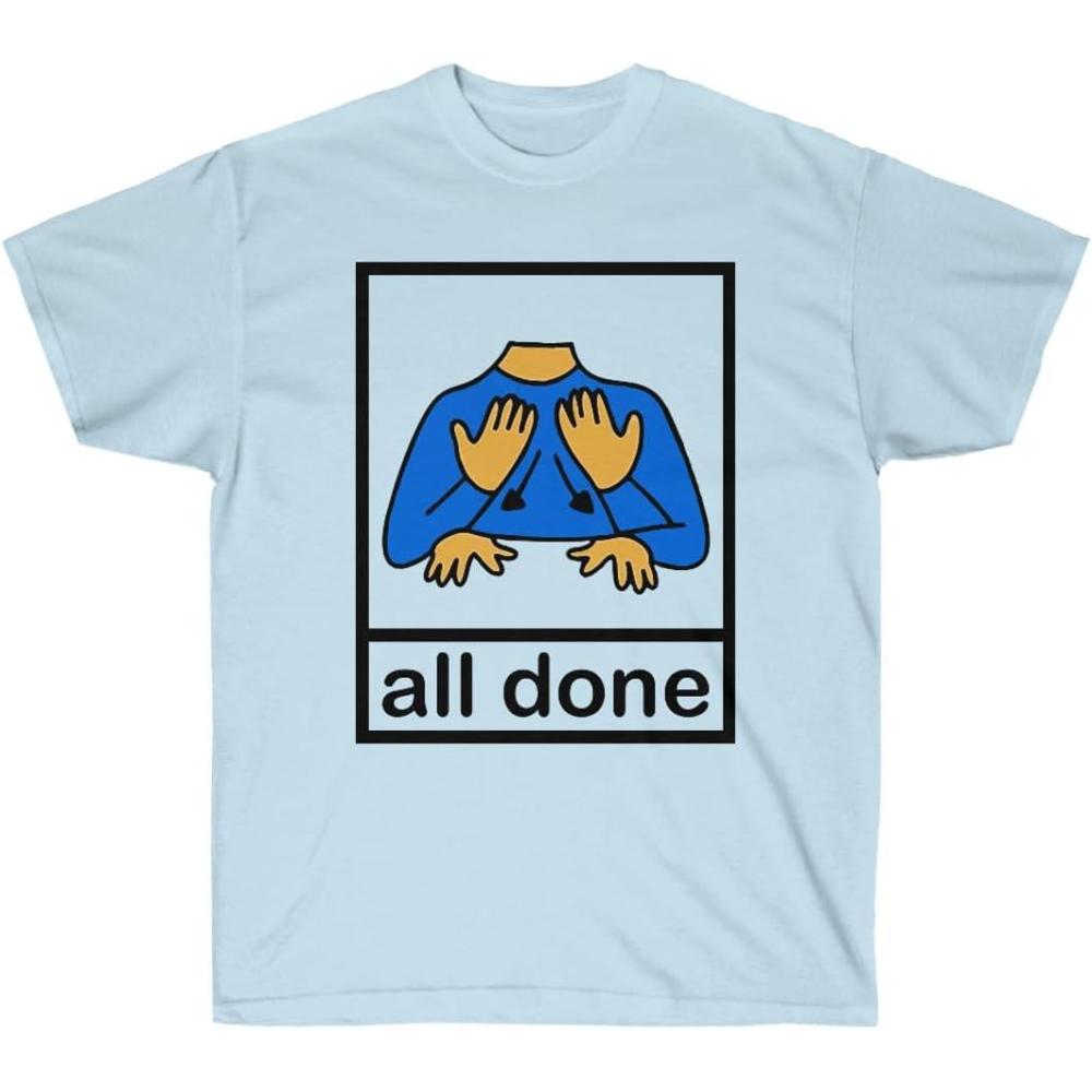 imageAll Done Pecs Picture TShirtLight Blue