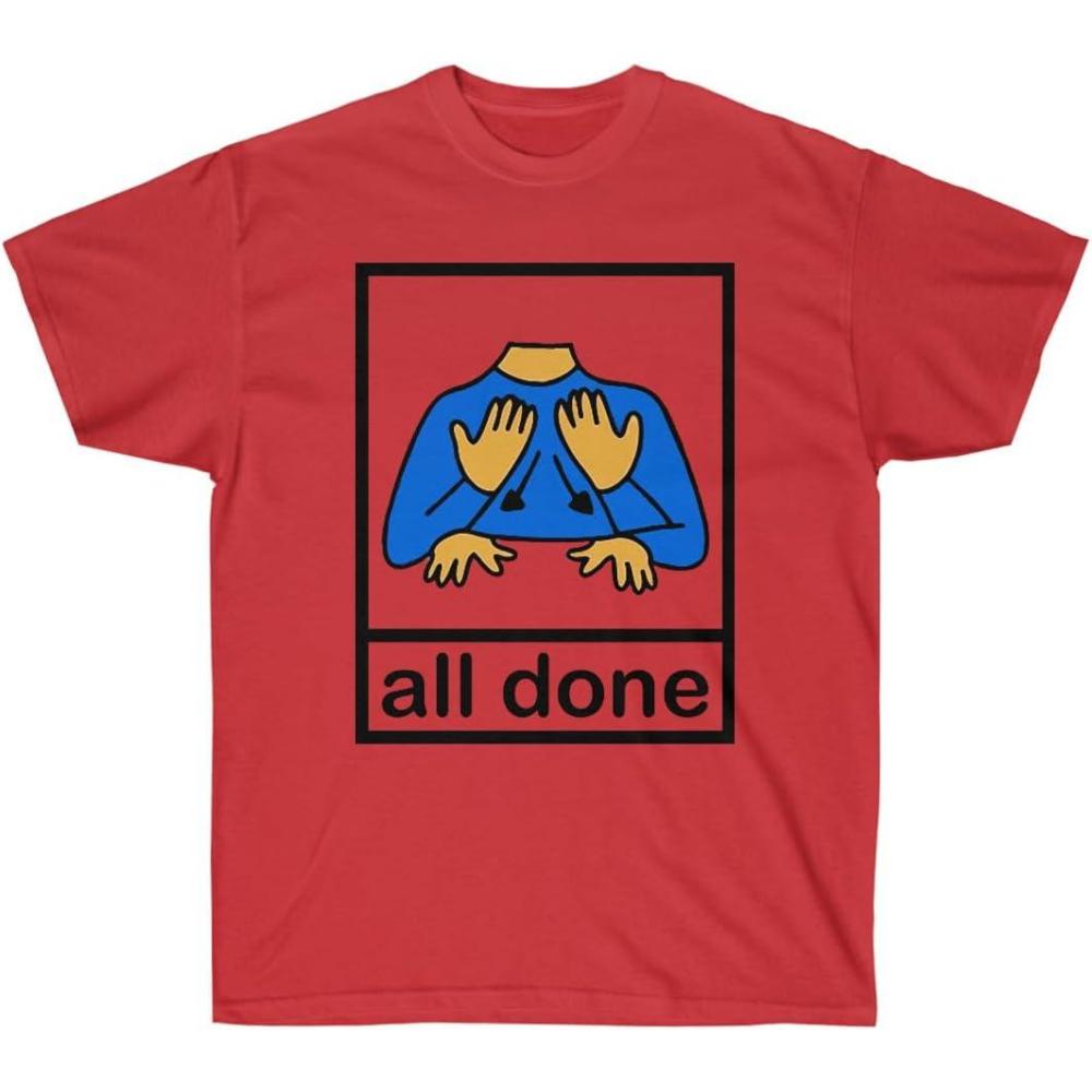 imageAll Done Pecs Picture TShirtRed