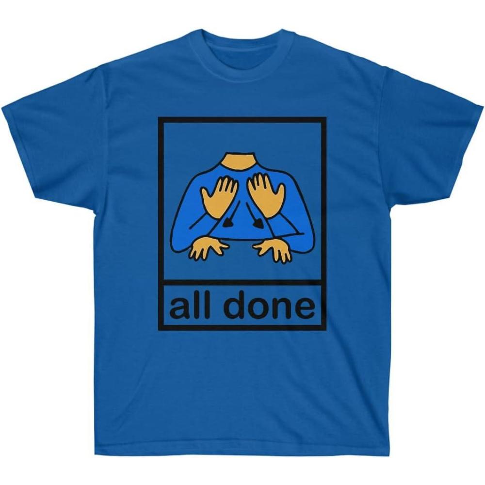 imageAll Done Pecs Picture TShirtRoyal