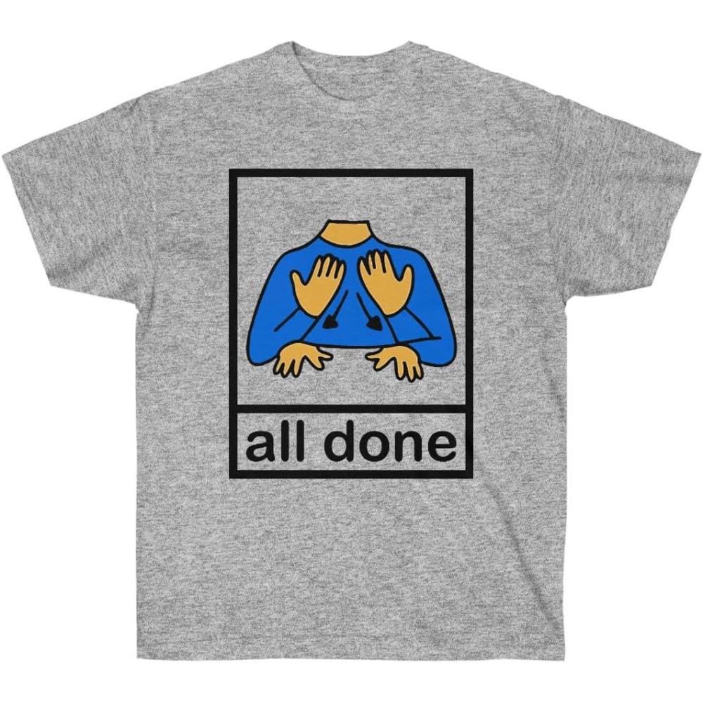 imageAll Done Pecs Picture TShirtSport Grey