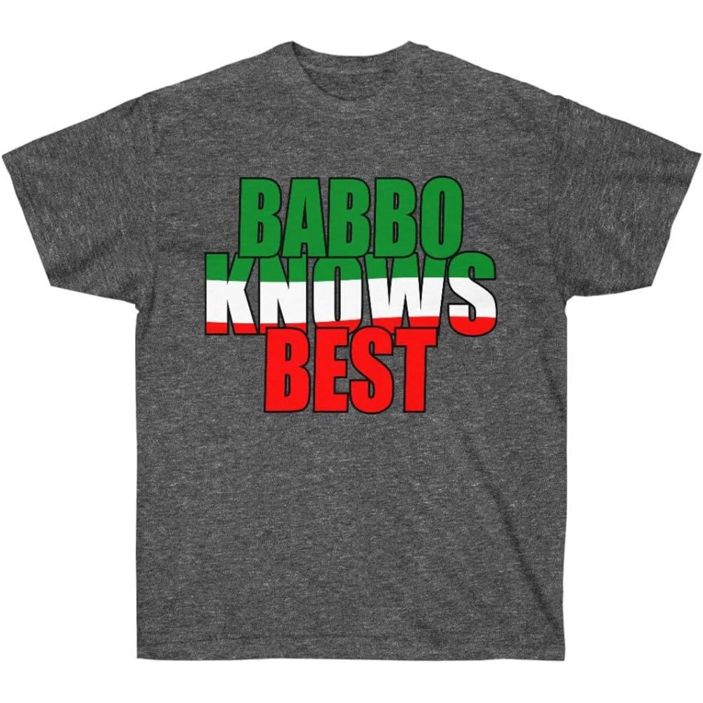 imageBabbo Knows Best Italian TShirtDark Heather