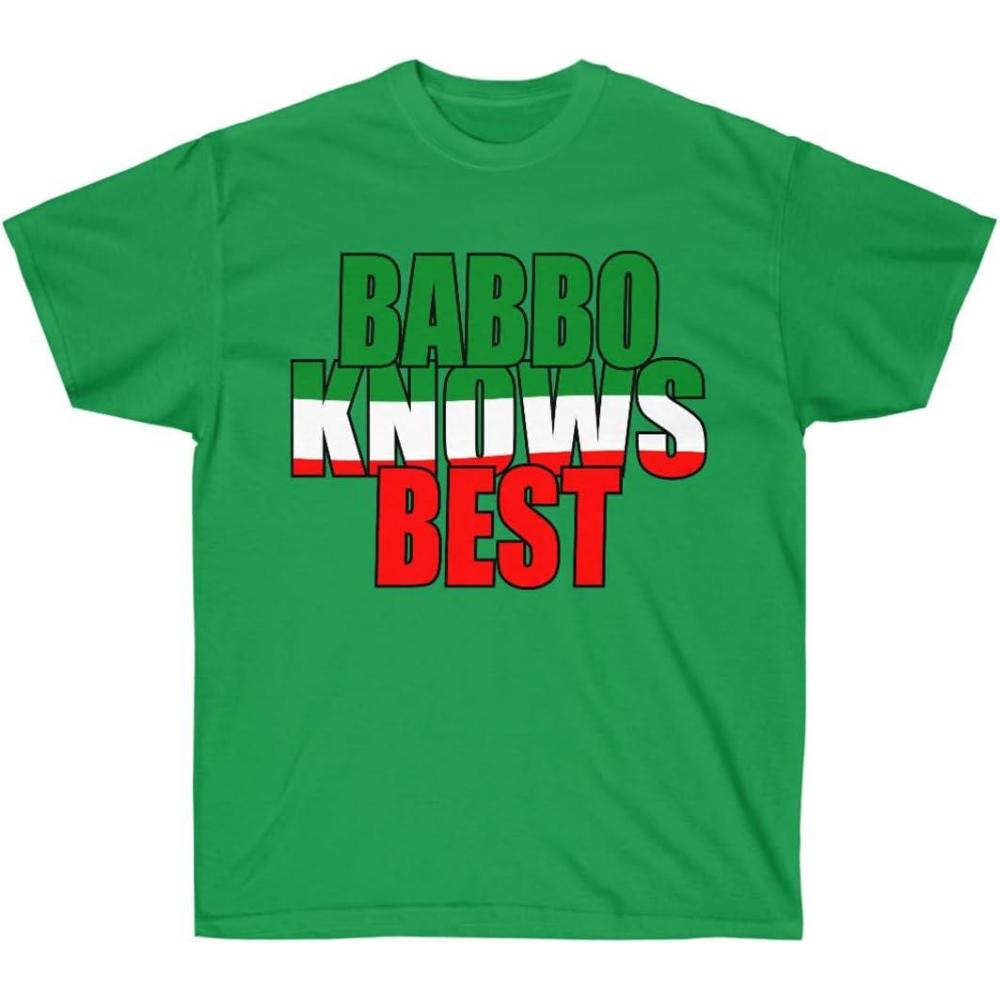 imageBabbo Knows Best Italian TShirtIrish Green