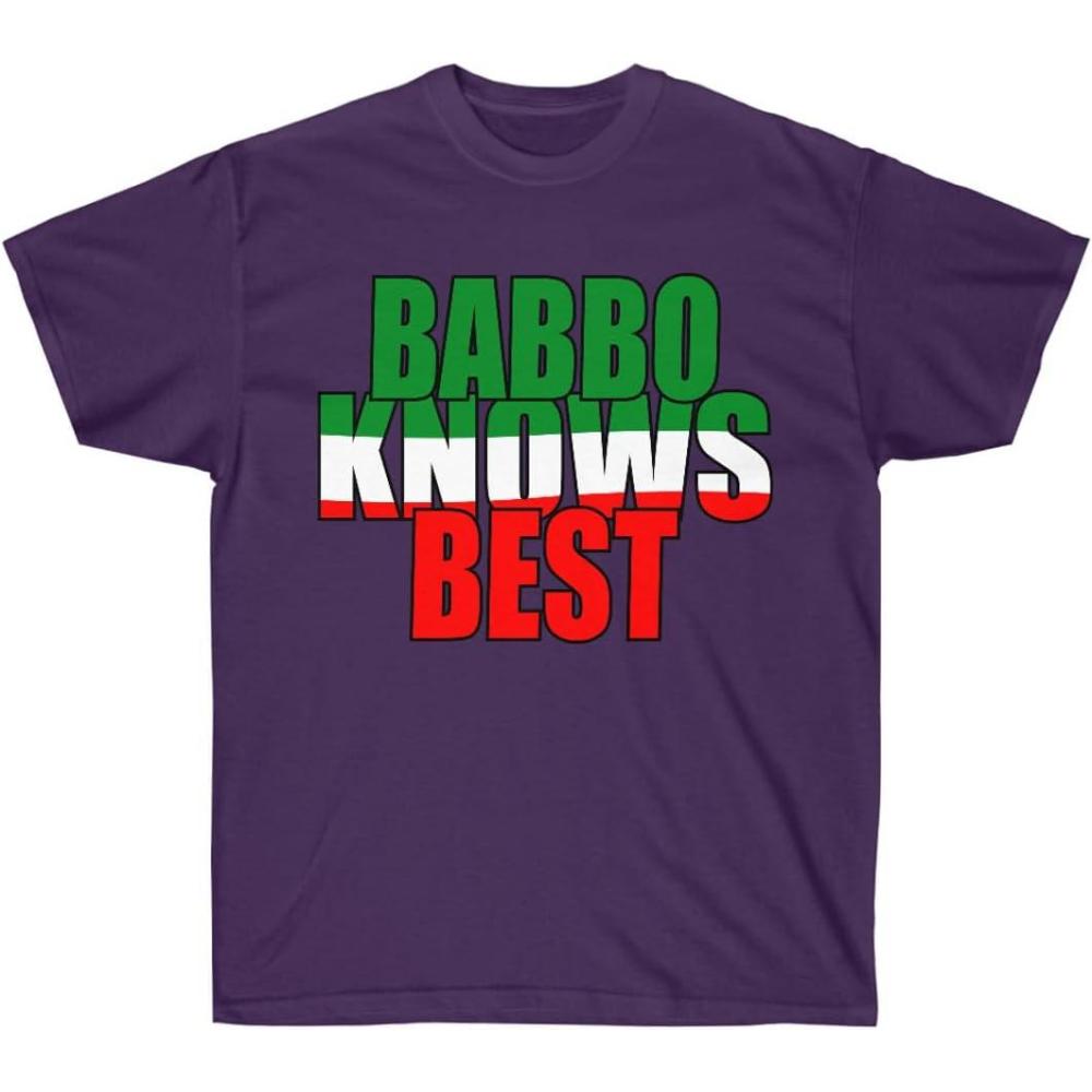 imageBabbo Knows Best Italian TShirtPurple