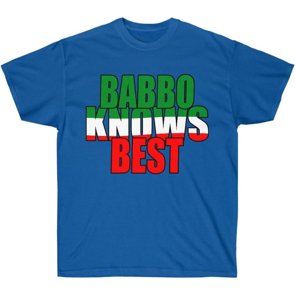 imageBabbo Knows Best Italian TShirtRoyal