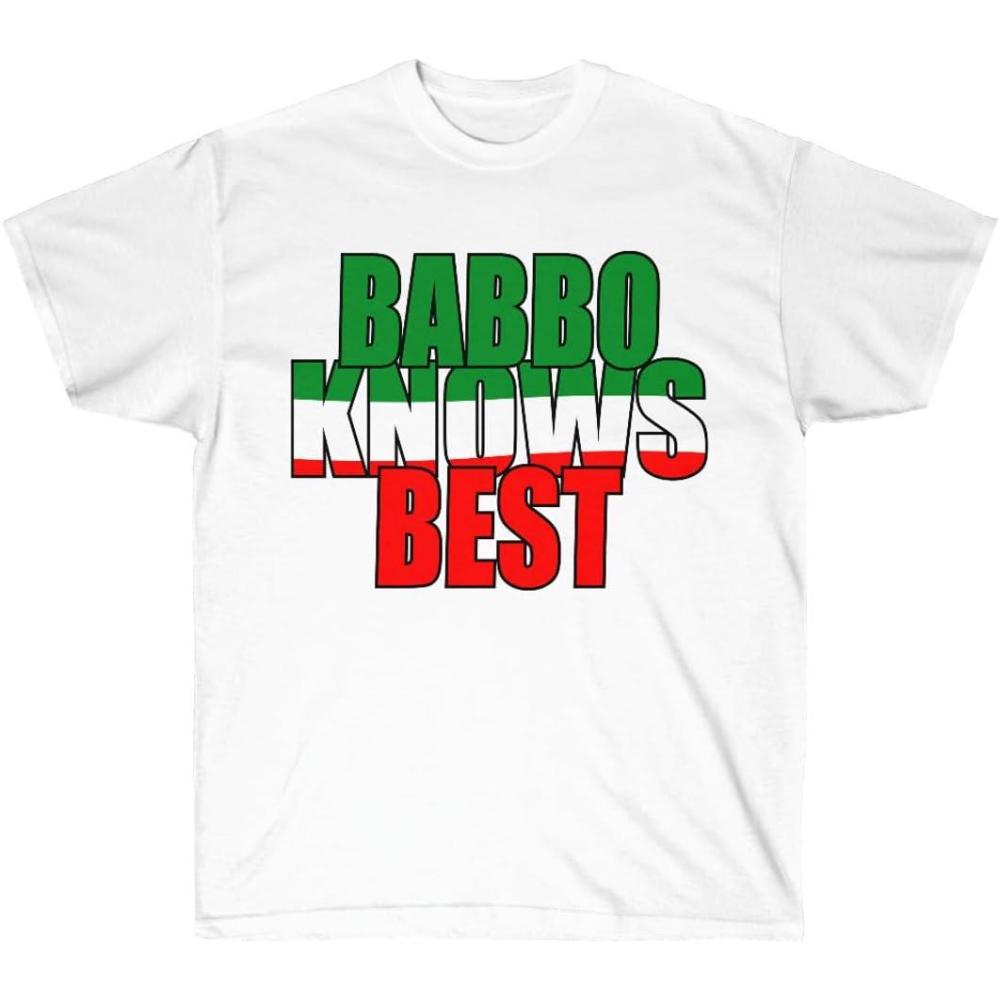 imageBabbo Knows Best Italian TShirtWhite