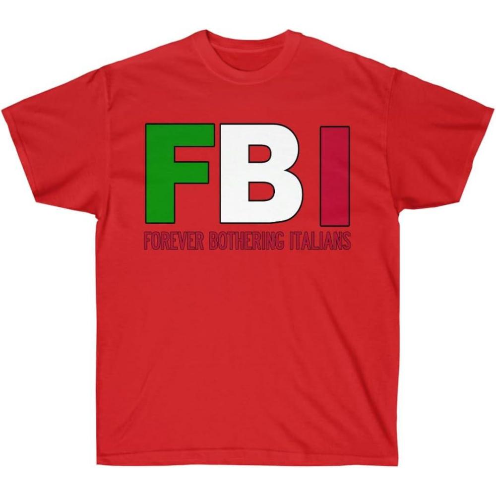 imageFBI  Forever Bothering Italians  Italian TShirtRed