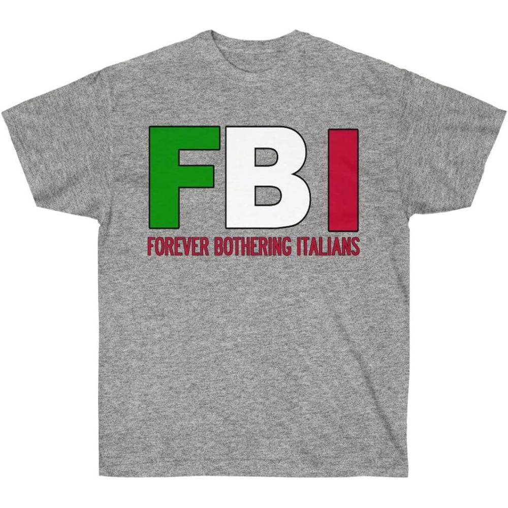 imageFBI  Forever Bothering Italians  Italian TShirtSport Grey