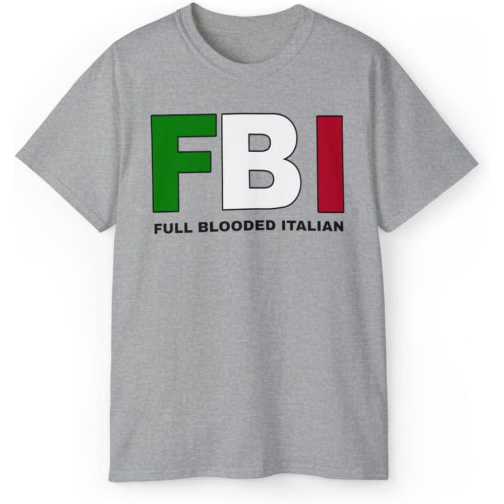 imageFBI Full Blooded Italians Italian TShirtSport Grey