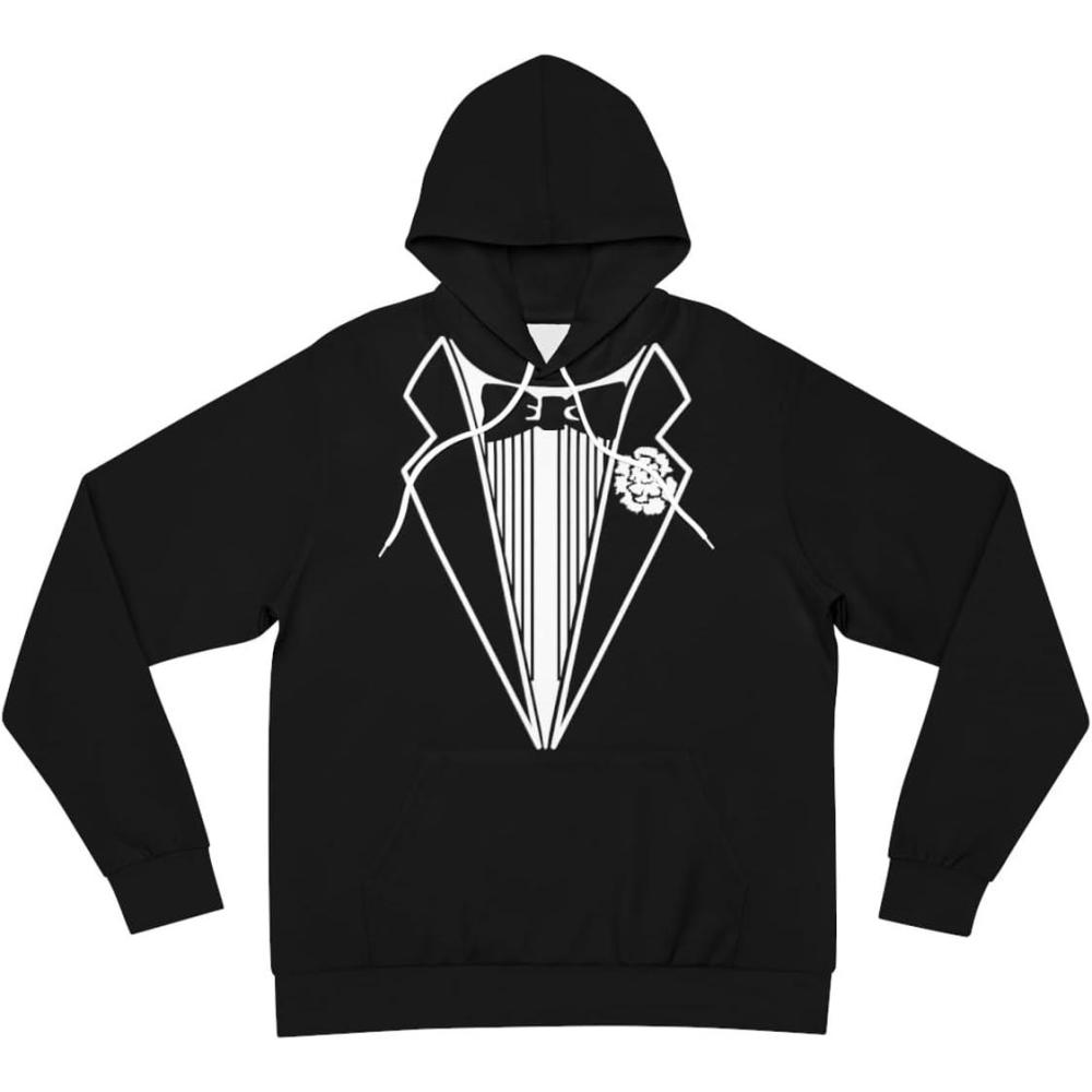 imageFashion Tuxedo Hoodie AOPBlack