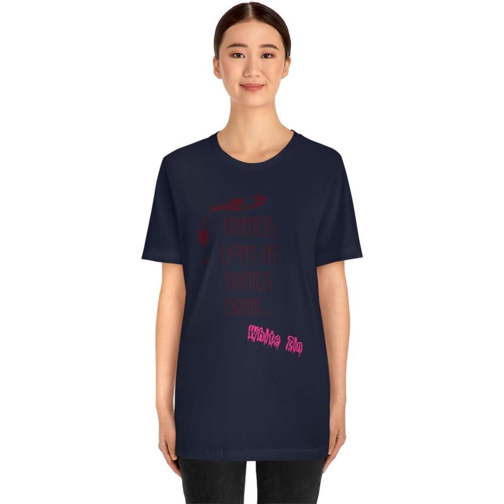 imageFriends Dont Let Friends Drink White Zin Unisex Jersey Short Sleeve TeeNavy