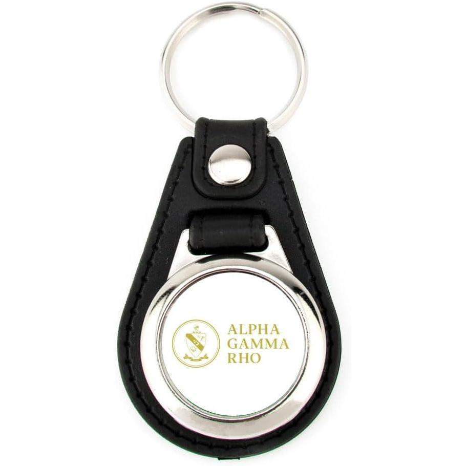 imageGreekgear Alpha Gamma Rho Leatherette Teardrop Key Chain