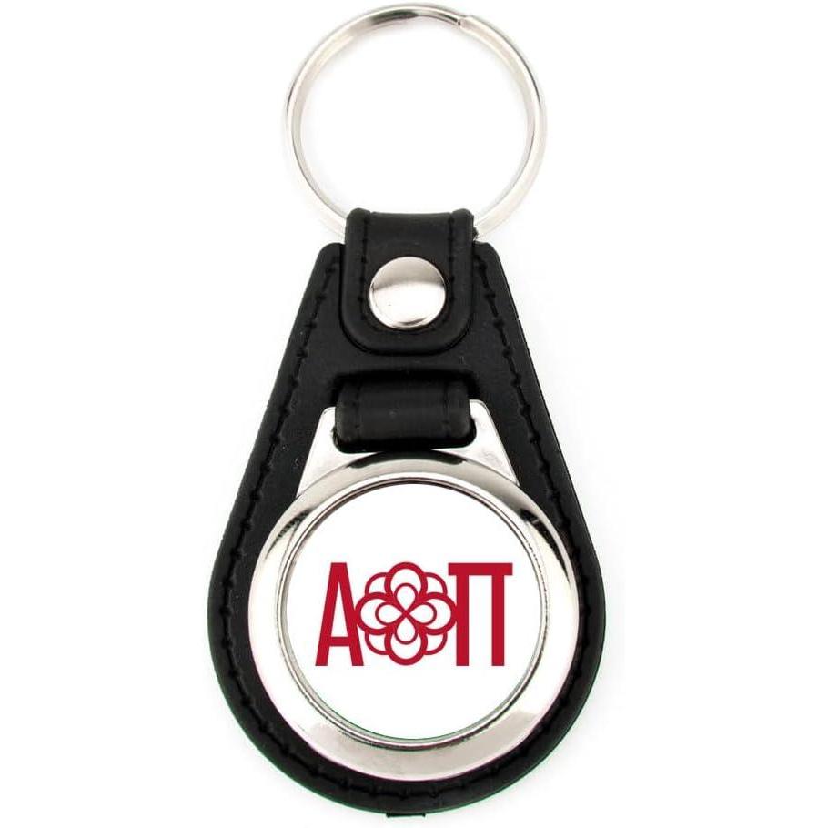 imageGreekgear Alpha Omicron Pi Leatherette Teardrop Keychain