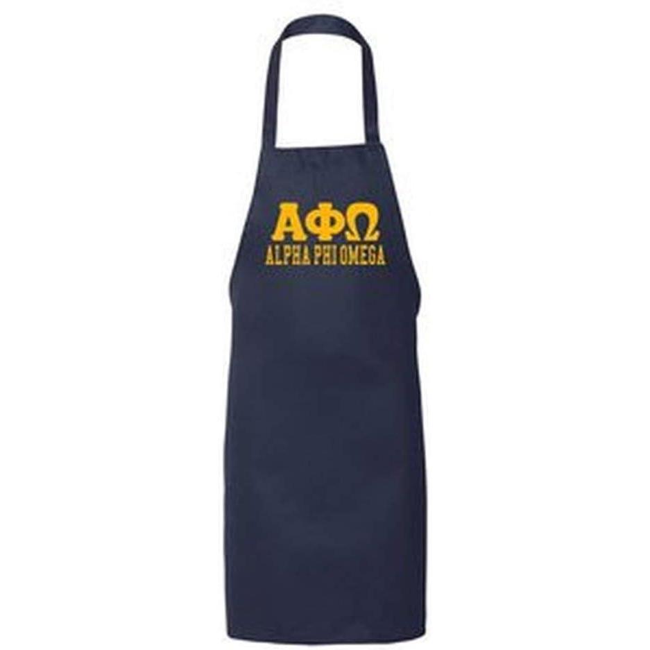 imageGreekgear Alpha Phi Omega Large Apron Navy Blue
