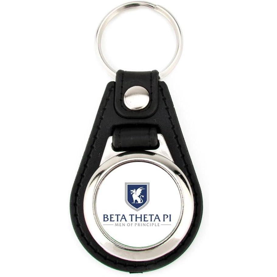 imageGreekgear Beta Theta Pi Leatherette Teardrop Key Chain