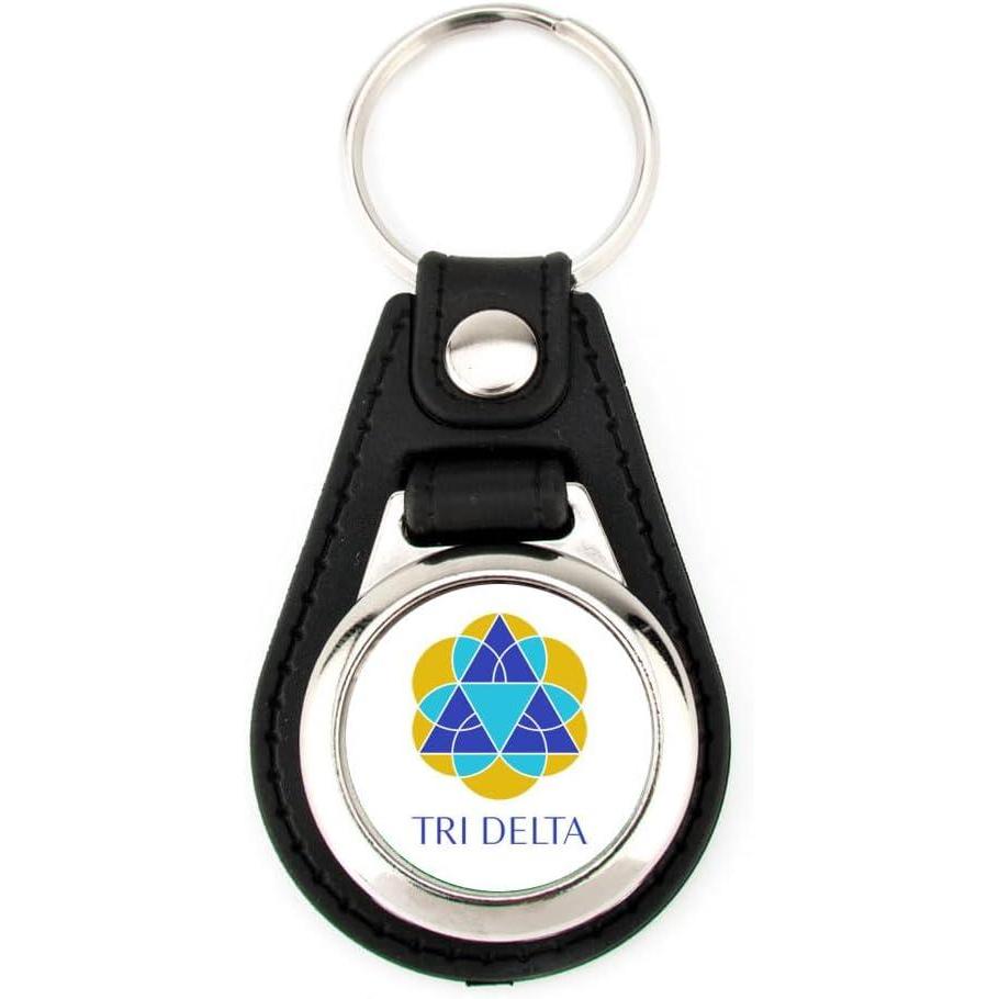 imageGreekgear Delta Delta Delta Leatherette Teardrop Keychain