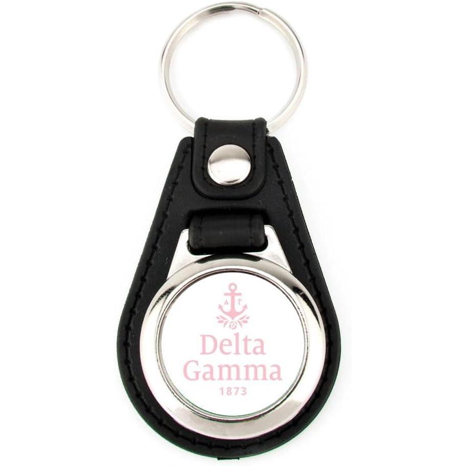 imageGreekgear Delta Gamma Leatherette Teardrop Keychain