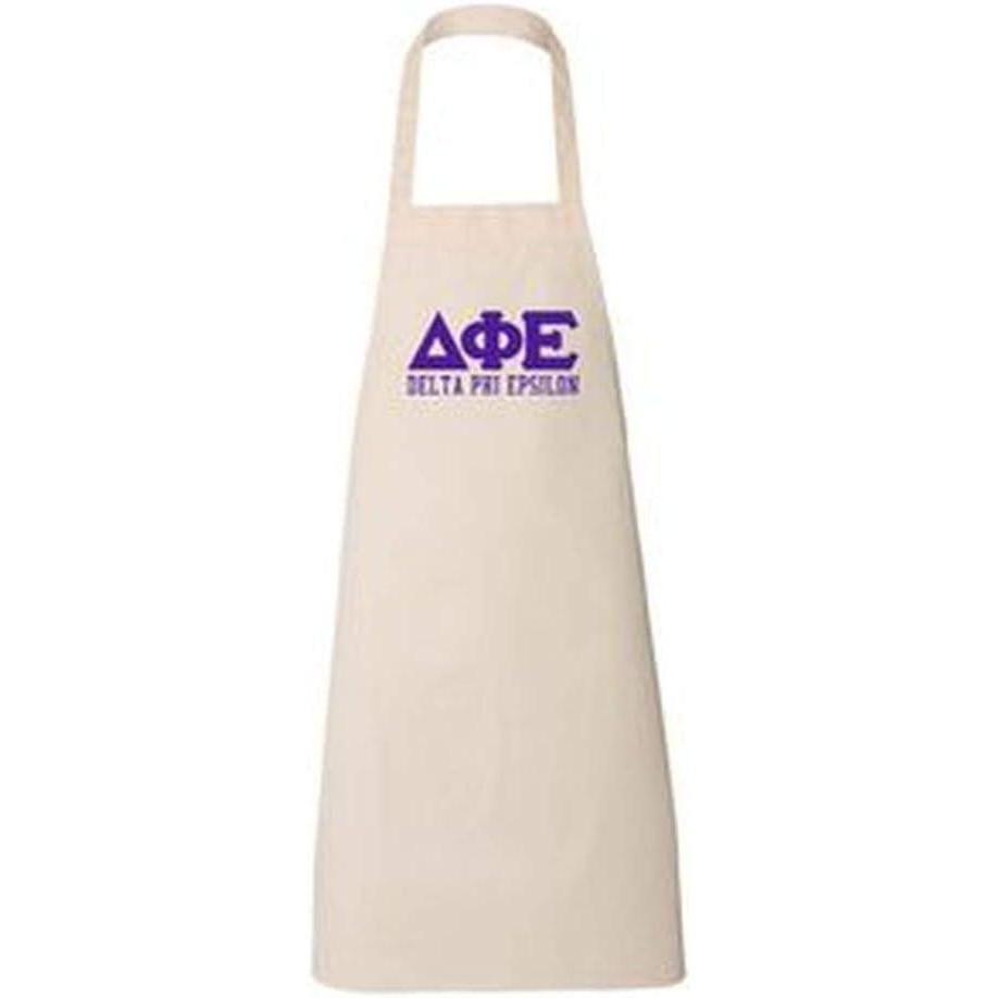 imageGreekgear Delta Phi Epsilon DPHIE Large Apron Natural