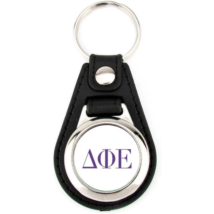 imageGreekgear Delta Phi Epsilon Leatherette Teardrop Keychain