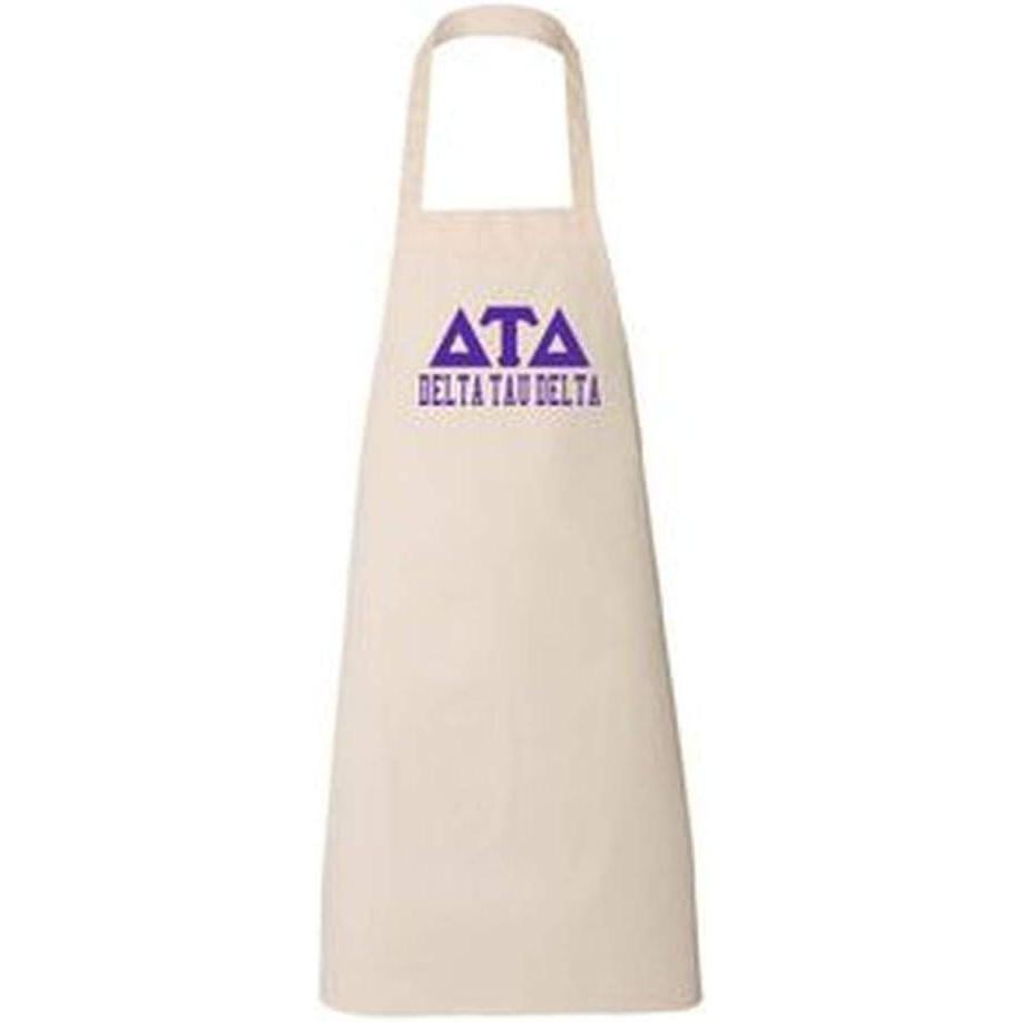 imageGreekgear Delta Tau Delta DTD Large Apron Natural