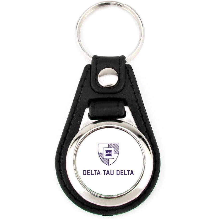 imageGreekgear Delta Tau Delta Leatherette Teardrop Key Chain