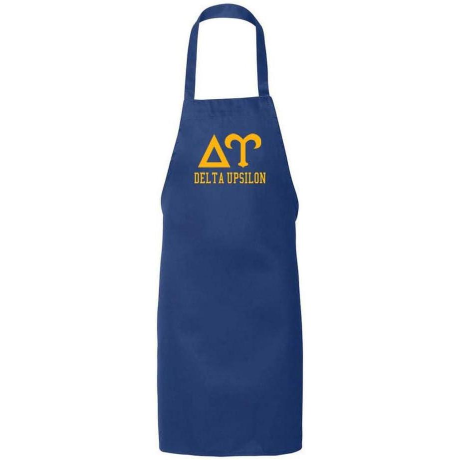 imageGreekgear Delta Upsilon DU Large Apron Royal Blue