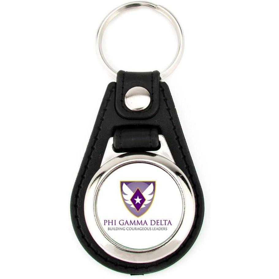 imageGreekgear FIJI Leatherette Teardrop Key Chain