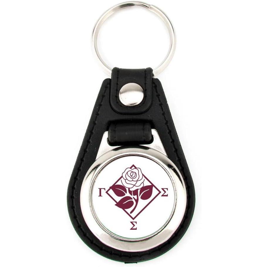 imageGreekgear Gamma Sigma Sigma Leatherette Teardrop Keychain