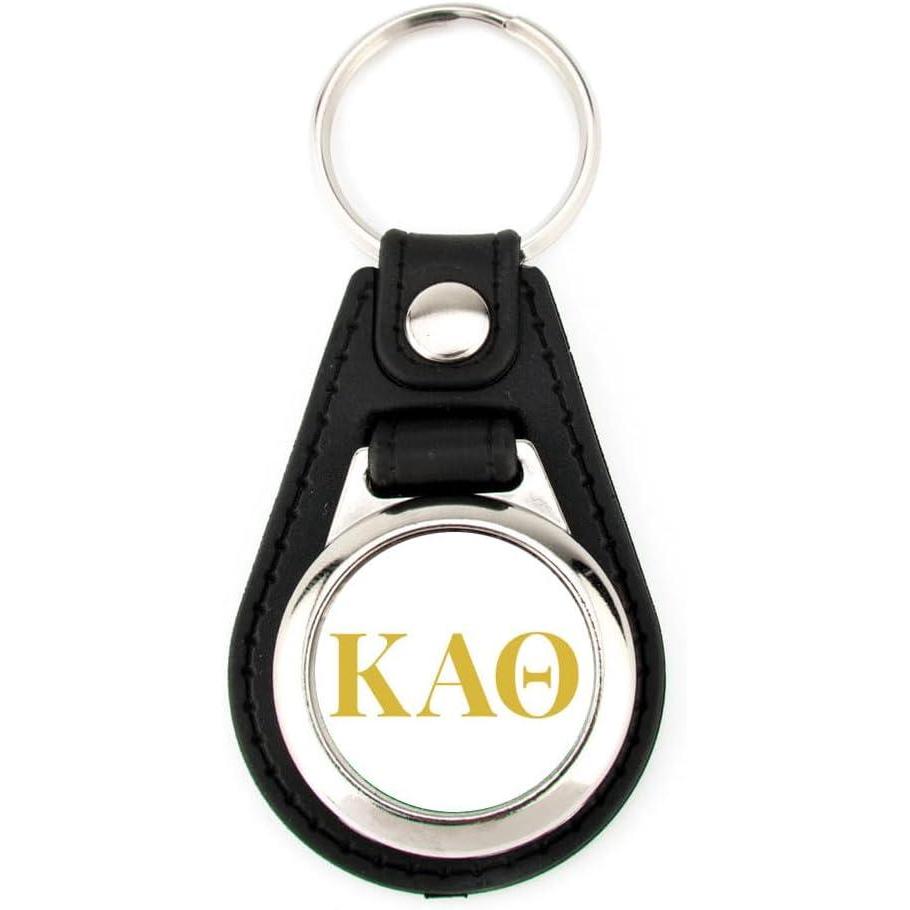 imageGreekgear Kappa Alpha Theta Leatherette Teardrop Keychain