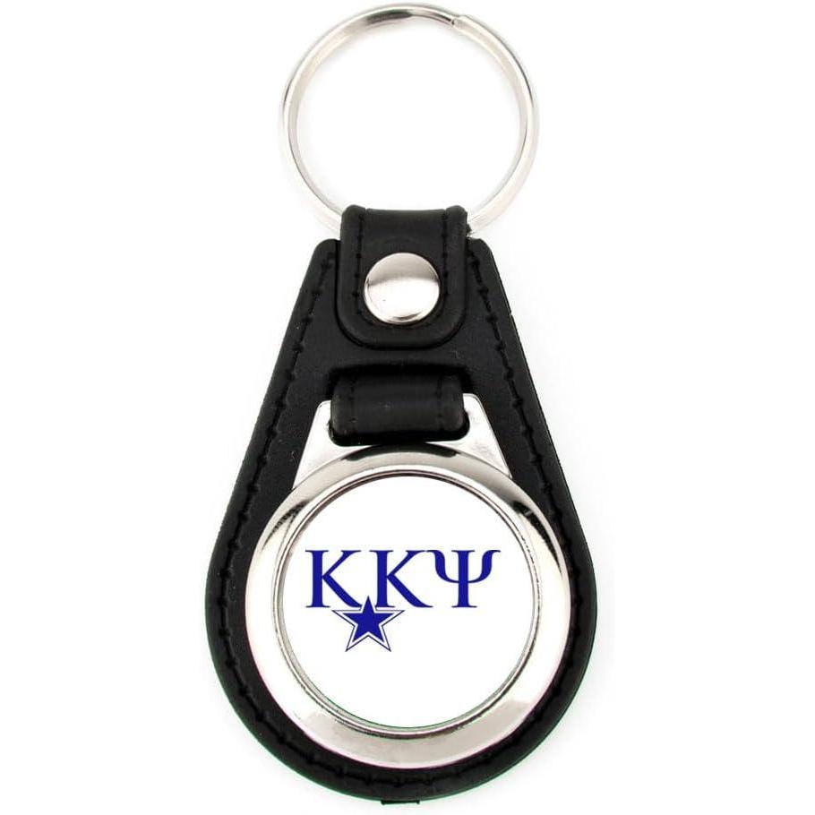 imageGreekgear Kappa Kappa Psi Leatherette Teardrop Key Chain