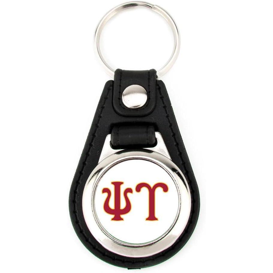 imageGreekgear Psi Upsilon Leatherette Teardrop Key Chain