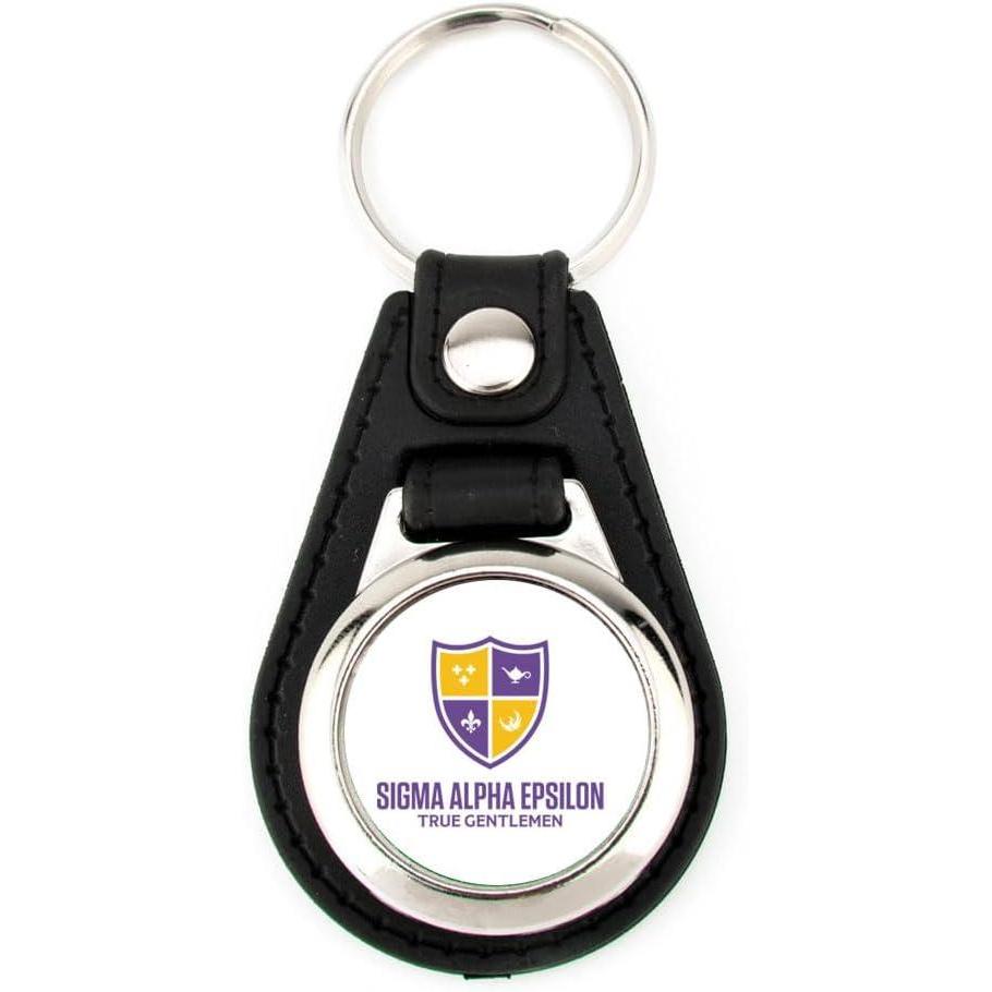 imageGreekgear Sigma Alpha Epsilon Leatherette Teardrop Key Chain