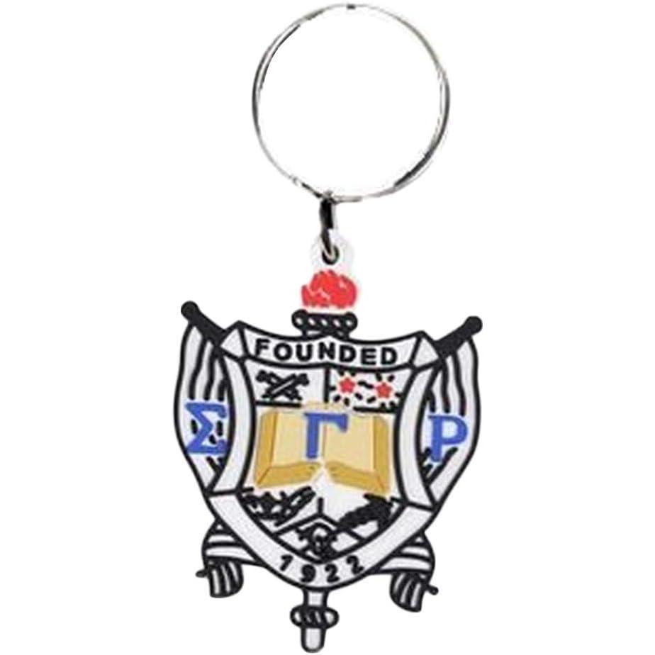 imageGreekgear Sigma Gamma Rho PVC Crest Key Chain