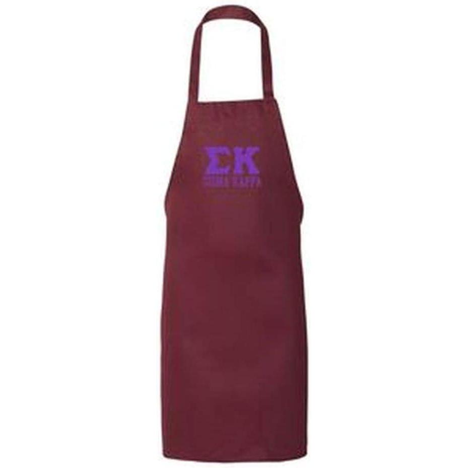 imageGreekgear Sigma Kappa Large Apron Maroon