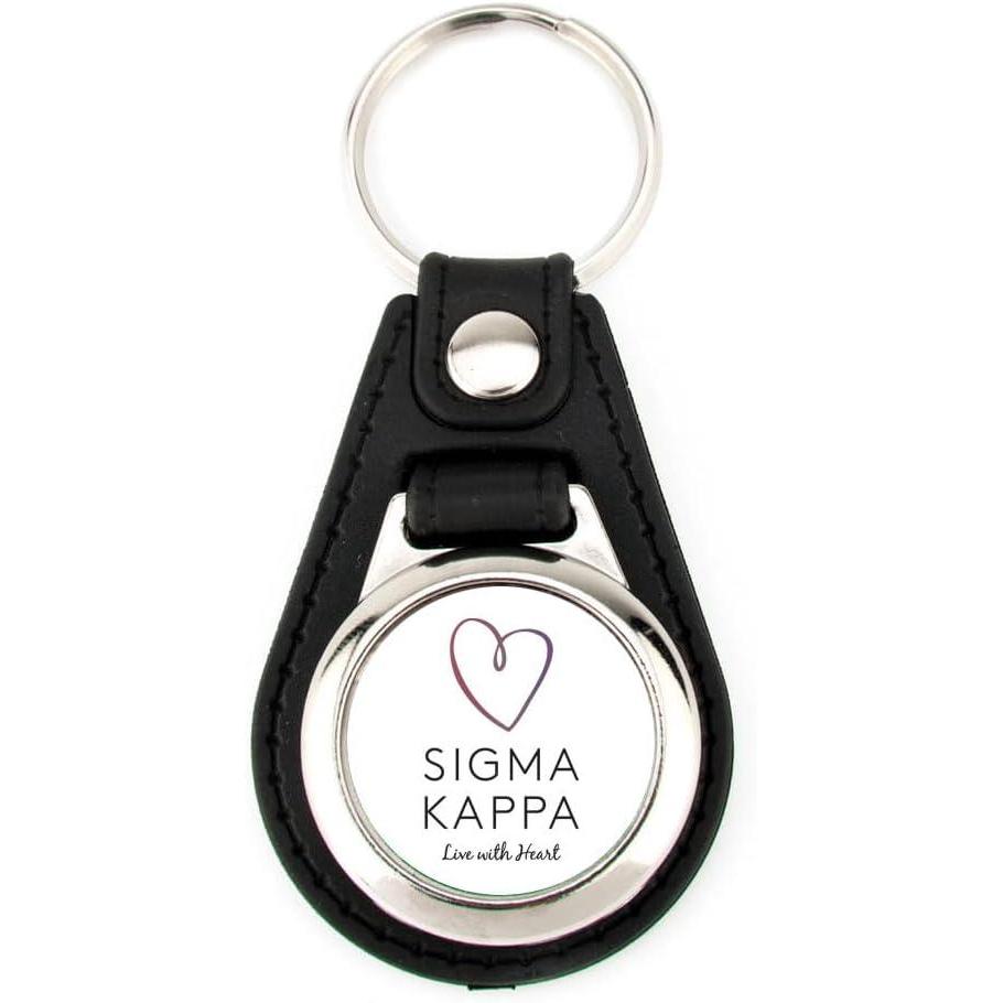 imageGreekgear Sigma Kappa Leatherette Teardrop Keychain