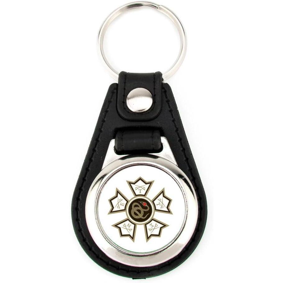 imageGreekgear Sigma Nu Leatherette Teardrop Key Chain