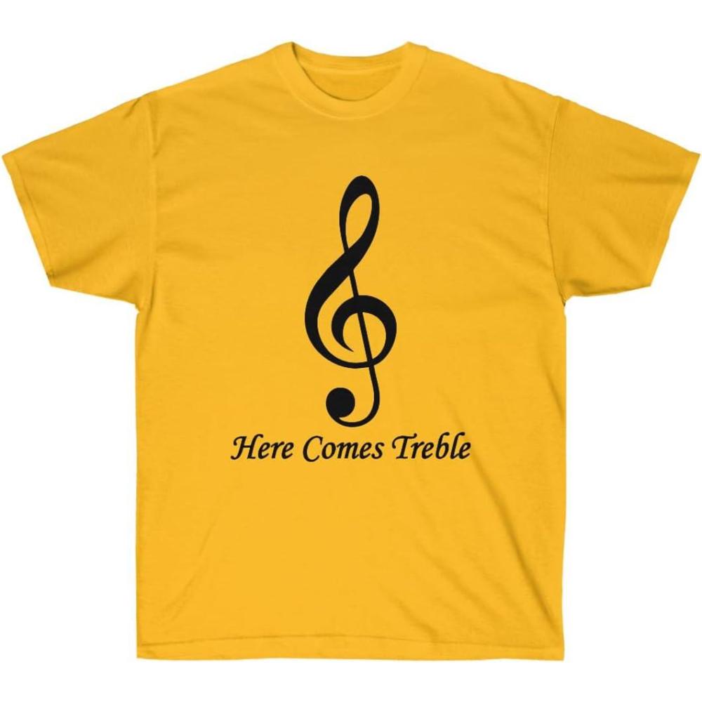 imageHere Comes Treble TShirtGold