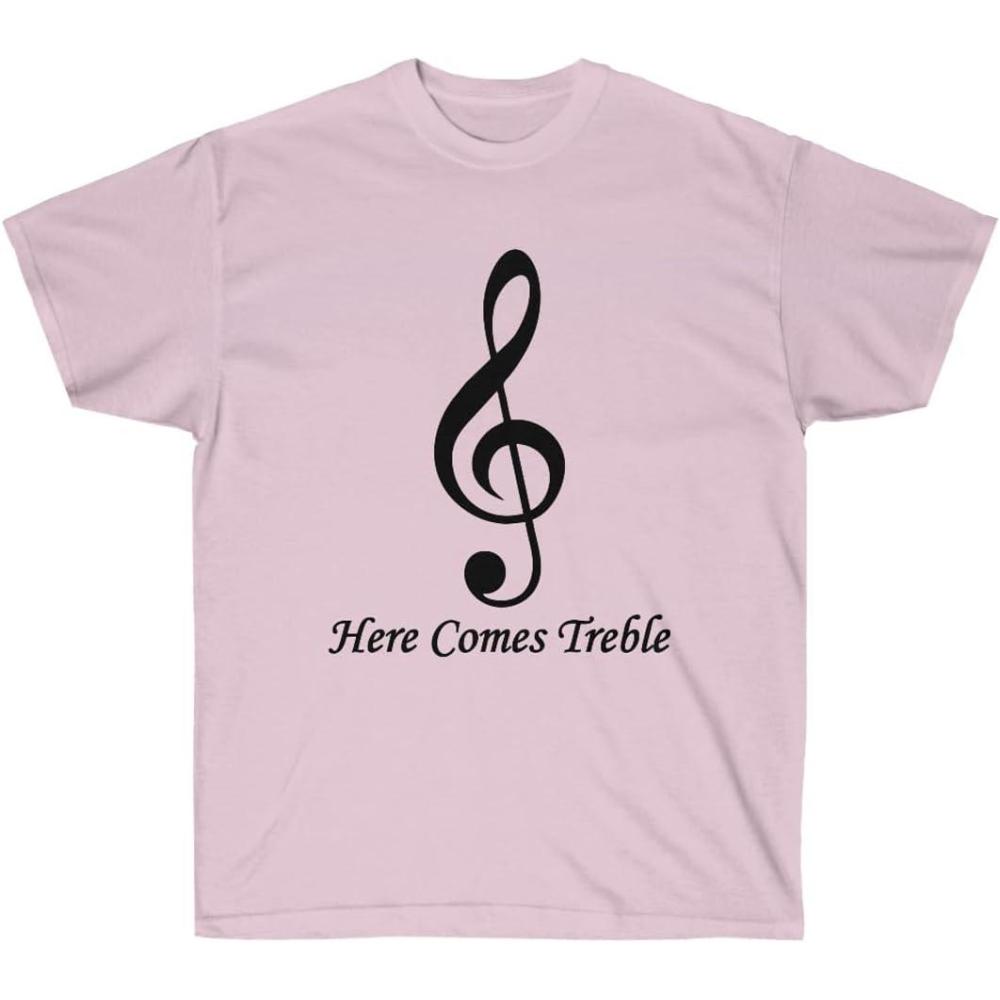 imageHere Comes Treble TShirtLight Pink