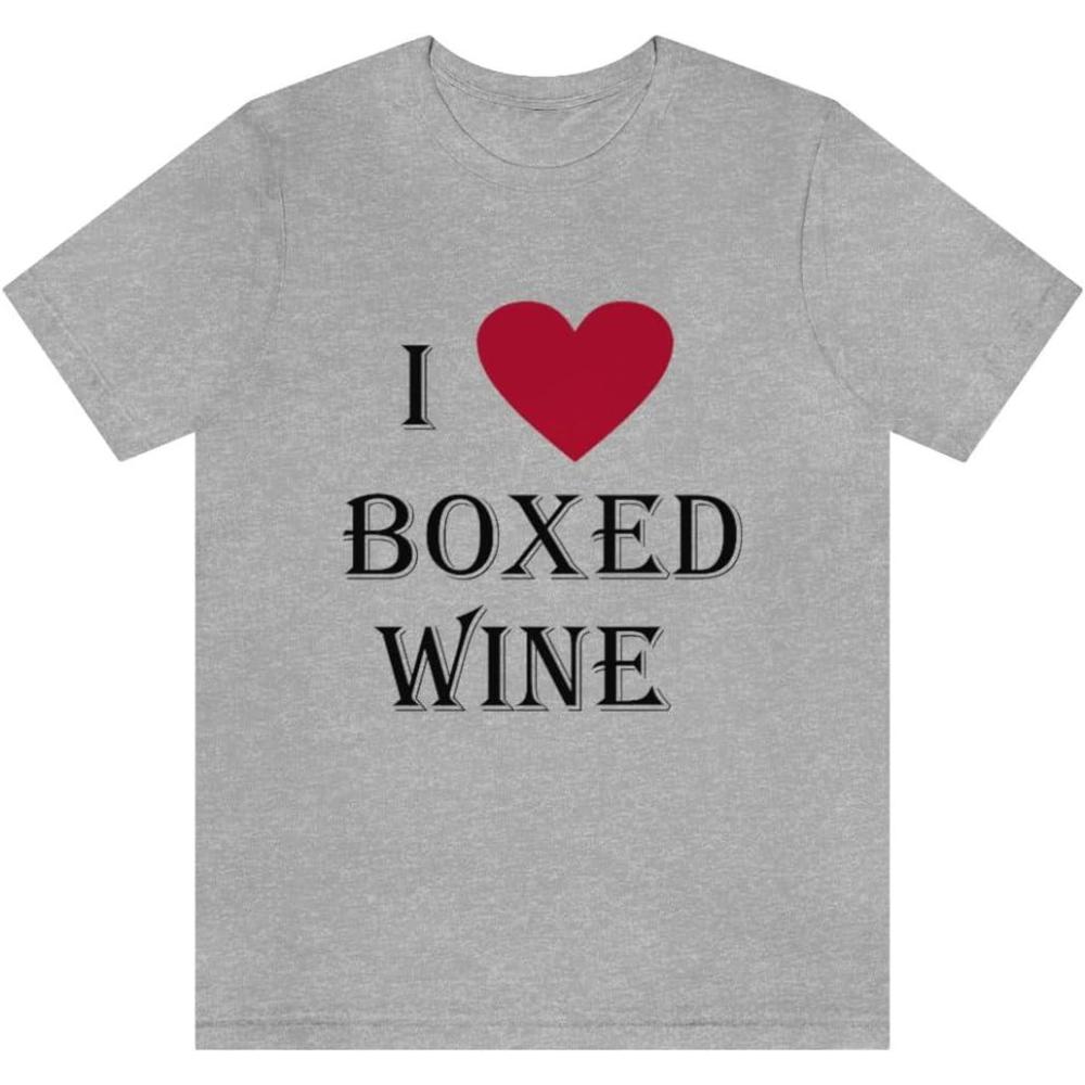 imageI Love Boxed Wine Unisex Jersey Short Sleeve TeeAthletic Heather