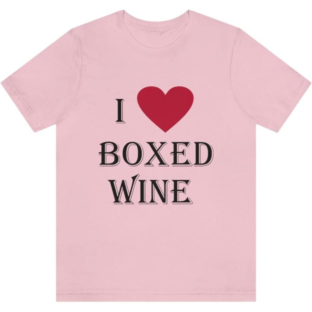 imageI Love Boxed Wine Unisex Jersey Short Sleeve TeePink
