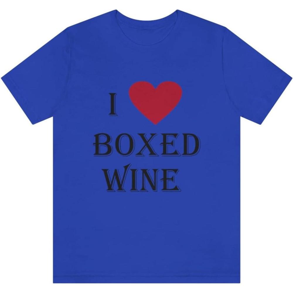 imageI Love Boxed Wine Unisex Jersey Short Sleeve TeeTrue Royal