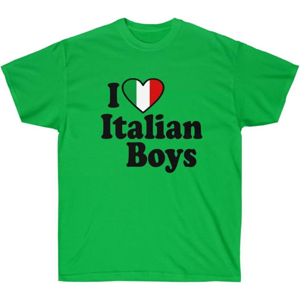 imageI Love Italian Boys Italian TShirtIrish Green