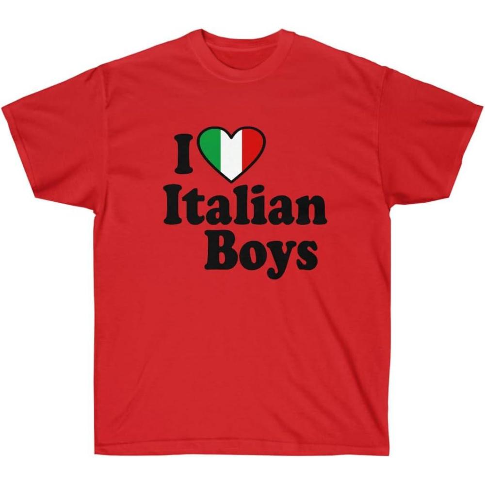 imageI Love Italian Boys Italian TShirtRed