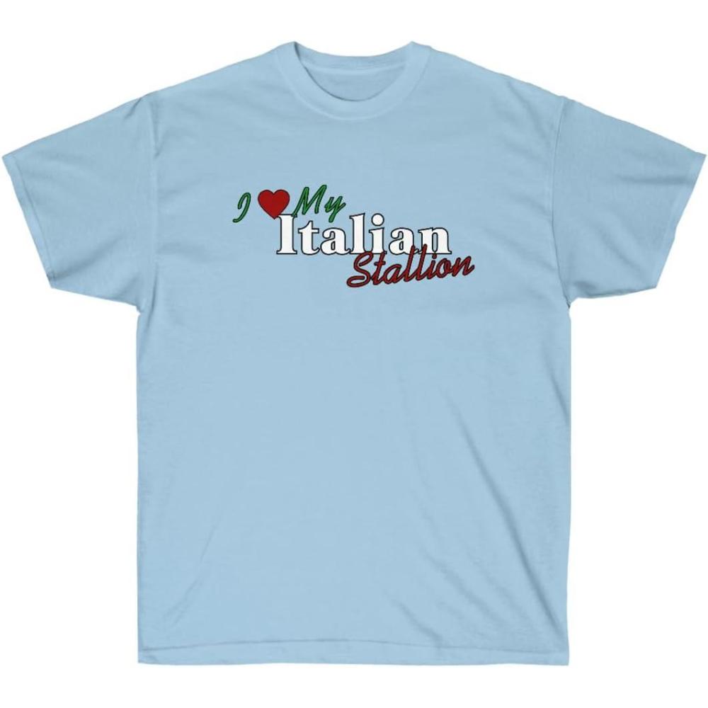 imageI Love My Italian Stallion ShirtLight Blue